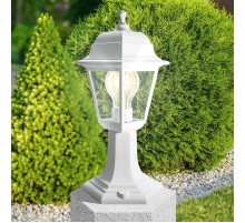 Светильник садово-парковый НТУ 04-60-001 , "Оскар" напольный четырехгранный белый  Б0048101  ЭРА