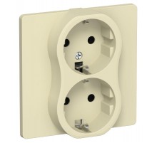 FLITE Розетка 2-ая с заземлением без шторок быстрозажимные клеммы 16А РС12-1-К-ФлН навахо  FI-R21C-16-1-K87  IEK