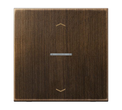 Клавиша для KNX кнопки, 1 группа, с окошком и символами "стрелки"; металл; латунь Antik  ME101KO5PAT  Jung