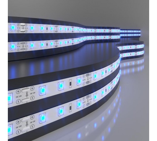 Лента светодиодная 60Led 4,8W IP20 синий 2835 12V 5 м в упак  a040994  Elektrostandard