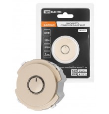 Выключатель с задержкой выключения 16А 250В шампань, "Байкал"   SQ1819-0545  TDM