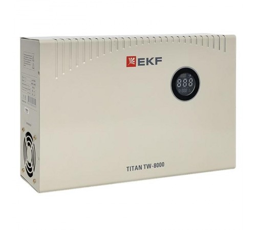 Стабилизатор напряжения электронный с возможностью настенного монтажа TITAN -TW-8000  stab-TW-8000 EKF