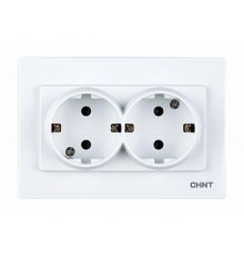 2-местная розетка без заземляющего контакта 16А 250В  715397  CHINT