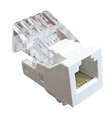 RJ-12 Модуль инф. розетки 110/Krone, белый   87312  Ecoplast