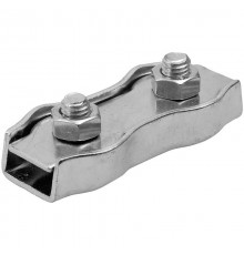 Зажим для троса Duplex 5 мм (1 шт) - ярлык ( 0,033 кг)  108074  Tech-KREP