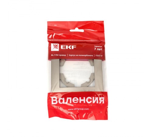 Валенсия Рамка 1-местная кашемир EKF   EWM-G-301-40   EKF