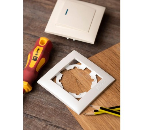 Валенсия Рамка 1-местная кашемир EKF   EWM-G-301-40   EKF