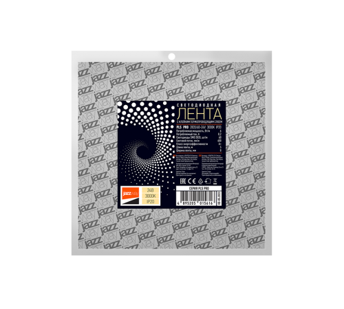 Лента светодиодная PLS PRO 2835/ 60-24V 3000K IP20 -5m  .5015616  Jazzway