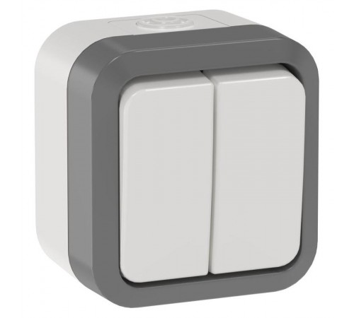 TORS Выключ. двухкл. прох. 10А IP55 TS225 сер-бел  TS-V22-0-10-55-K41  IEK