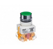 Выкл. кноп. с фикс. ABF 22 мм зел. 220В ВK-22   25128DEK  DEKraft
