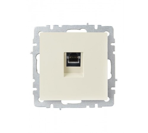 BRITE Розетка RJ45 компьютерная кат.6 РК11-БрКр бежевый  BR-K10-2-K10  IEK