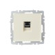 BRITE Розетка RJ45 компьютерная кат.6 РК11-БрКр бежевый  BR-K10-2-K10  IEK