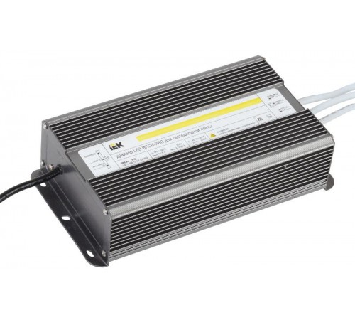 Драйвер для светодиодных лент LED ИПСН-PRO 200Вт 12В IP67 блок-шнуры  LSP1-200-12-67-33-PRO  IEK