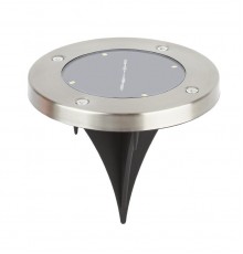 Cветильник садовый декоративный на солнечной батарее, ERAST040-08 сталь, пластик 13 см  Б0038502  ЭРА