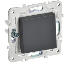 SKANDY Выключатель 1-клавишный проходной 10А SK-V02T титан  SK-V12-0-10-K48  IEK