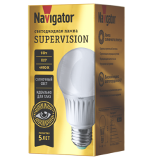 Лампа светодиодная NLL-A60-9-230-4K-E27-FR-SV  80549   Navigator