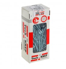 Саморезы универсальные 70х4,0 мм (150 шт) оцинкованные - коробка с окном ( 0,536 кг)  102186  Tech-KREP