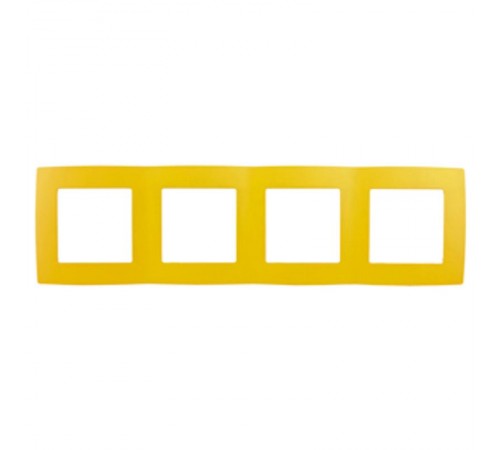 Рамка на 4 поста 12-5004-21  ,  жёлтый  Б0019413  ЭРА
