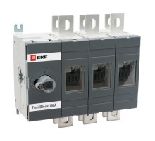 Рубильник 800A 3P реверсивный без рукоятки управления TwinBlock EKF  tb-s-800-3p-rev  EKF