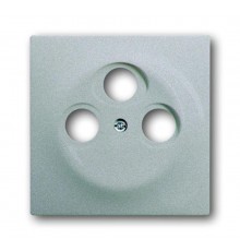 Накладка (центральная плата) для TV-R-SAT розетки, серия impuls, цвет серебристый металлик  1753-0-0038   2CKA001753A0038  ABB