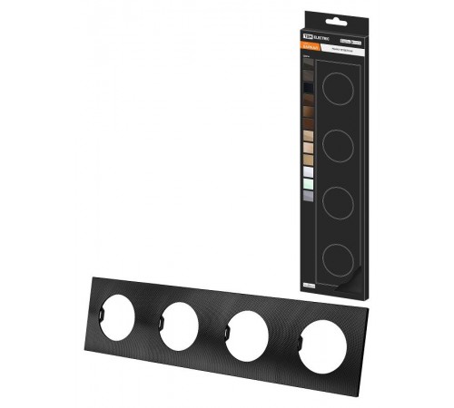 Рамка четверная агат, алюминий, текстурированный, "Байкал"   SQ1819-0258  TDM