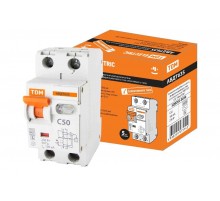 Выключатель автоматический дифференциального тока АВДТ 63S 1п+N 32А C 100мА тип AC  SQ0202-0036  TDM