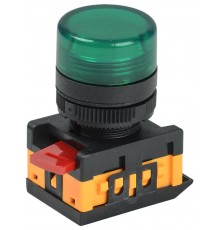 Лампа AL-22TE сигнальная d22мм зеленый неон/240В цилиндр   BLS30-ALTE-K06  GENERICA