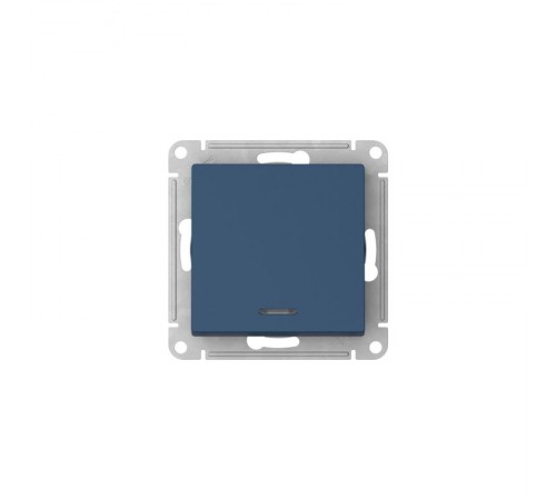 AtlasDesign Аквамарин Выключатель 1-клавишный с подсветкой, сх.1а, 10АХ, механизм, быстрозажимные клеммы,АКВАМАРИН  ATN001113S  SE