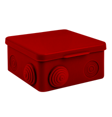 Коробка распаячная огнестойкая (100х100х50) 2 двойных кк/6 мм/8 вводов IP54 PROxima  plc-kmrf-100-206  EKF