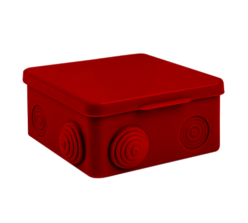 Коробка распаячная огнестойкая (100х100х50) 2 двойных кк/6 мм/8 вводов IP54 PROxima  plc-kmrf-100-206  EKF