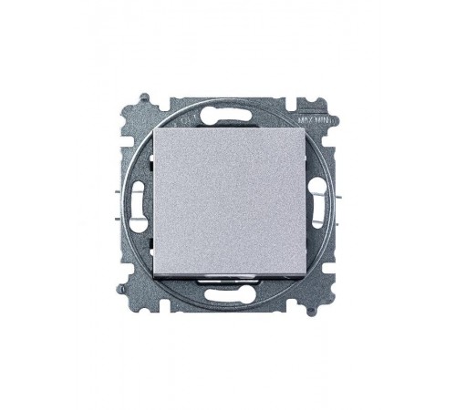 ABB Levit Серебро / дымчатый чёрный Выключатель 1-кл.  3559H-A01445 70W  2CHH590145A6070  ABB