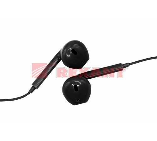 Наушники с микрофоном черные  18-1990  REXANT
