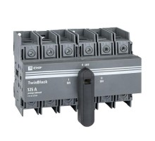 Рубильник 125A 3P реверсивный c рукояткой для прямой установки TwinBlock  tb-s-125-3p-rev  EKF