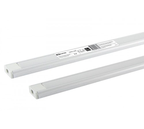 Алюминиевый профиль накладной 1506 (2 м), матовый рассеиватель, 2 заглушки, 4 крепежа  SQ0331-0480  TDM