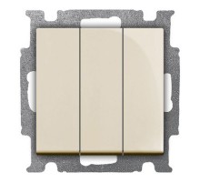 ABB Basic 55 Сл. кость Выключатель 3-клавишный, 16А  1012-0-2158   2CKA001012A2158  ABB