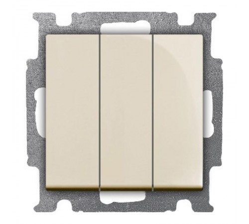 ABB Basic 55 Сл. кость Выключатель 3-клавишный, 16А  1012-0-2158   2CKA001012A2158  ABB