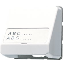 Корпус для разъемов различных типов компьютерных сетей; с полем для надписи; белый  CD554WW  Jung