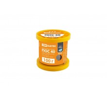 Припой ПОС 40, трубка с канифолью, ГОСТ 21931-76, 1 мм, 100 г, катушка, серия "Алмаз"  SQ1025-0322  TDM