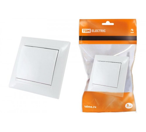 Выключатель 1 кл. 10А белый "Лама"   SQ1815-0001  TDM