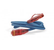 Патч-корд PC-LPM-UTP-RJ45-RJ45-C5e-1M-LSZH-BL U/UTP, Cat.5е, LSZH, 1 м, синий  30885  Hyperline