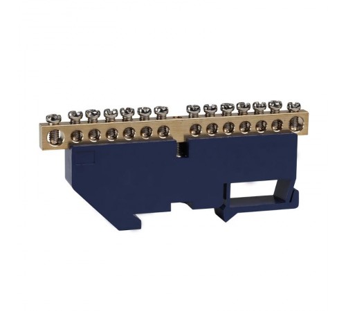 Шина нулевая с изолятором OptiKit  BB-D-N-DIN-14-6х9 синий  277842  КЭАЗ