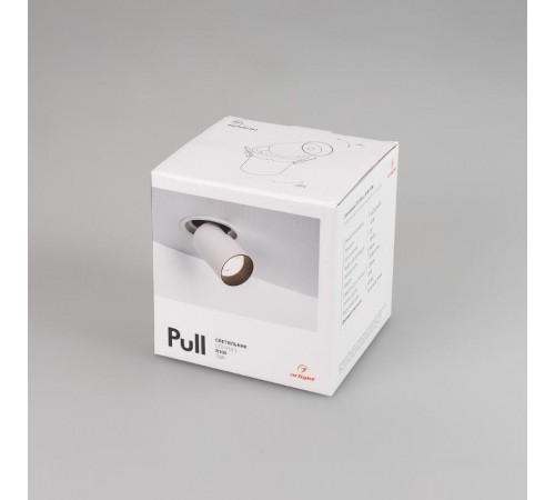 Светильник LTD-PULL-R100-10W Day4000 (WH, 24 deg, 230V) (Arlight, IP20 Металл, 5 лет)  031364  Arlight