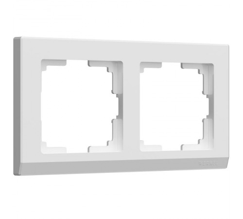 Рамка на 2 поста   (белый ) W0021801  a050904  WERKEL