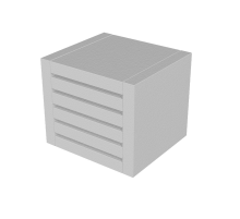 Вентиляционный блок TEHSTRONG VB 100x100x55 (EI 150)  vb10055  EKF