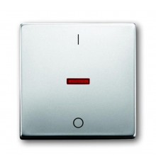 Клавиша для механизма 1-клавишного выкл./перекл./кнопки, с красной линзой, с маркировкой "I/O", серия pur/сталь  1751-0-2961   2CKA001751A2961  ABB