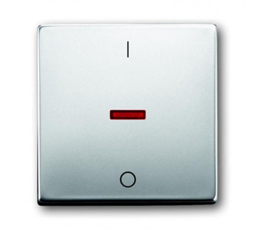 Клавиша для механизма 1-клавишного выкл./перекл./кнопки, с красной линзой, с маркировкой "I/O", серия pur/сталь  1751-0-2961   2CKA001751A2961  ABB