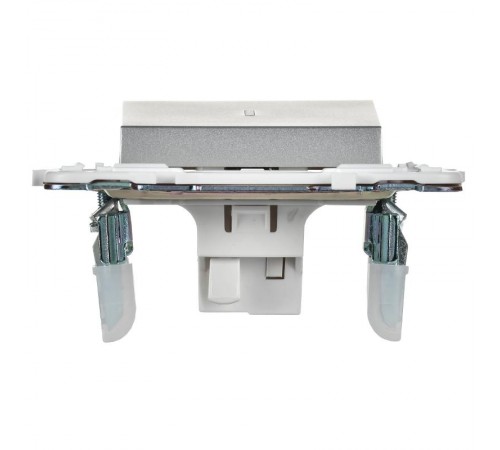 SKANDY Выключатель 1-клавишный с индикацией 10А SK-V07S серебряный  SK-V10-1-10-K23  IEK