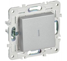 SKANDY Выключатель 1-клавишный с индикацией 10А SK-V07S серебряный  SK-V10-1-10-K23  IEK