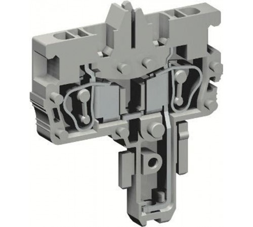 Разъем типа гнездо, с пружинным зажимом на 2 контакта для клемм типа HVPC. Серый. 2,5 кв. мм.  ZHVP910GR  DKC