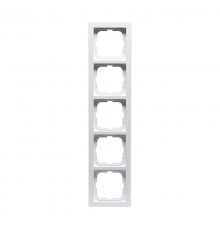Рамка 5-постовая, серия Impressivo, белый  1725F85-84   2TKA000434G1  ABB